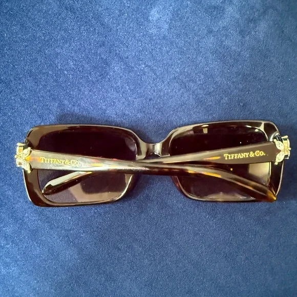 Tiffany & Co. Brown Tortoise Sunglasses - Picture 3 of 8